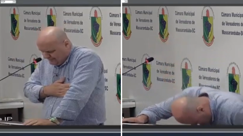 The councilor is sick and misfortunes during the speech in the plenary in SC