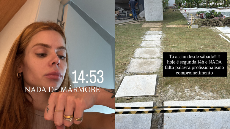 Esposa de Ferrugem se irrita com perrengues em obra de mans&atilde;o de R$ 4 milh&otilde;es