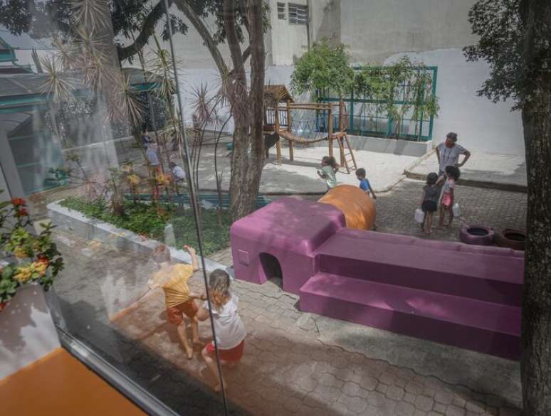 Colégio Oswald de Andrade, na Vila Madalena, que tem cerca de mil alunos