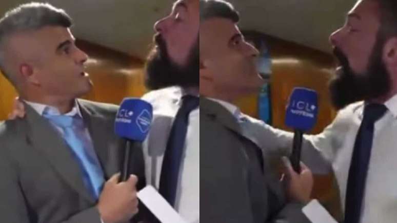 Deputado federal Paulo Bilynskyj e jornalista Guga Noblat