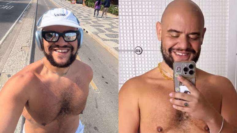 Gominho exibe corpo após perder mais de 60 kg