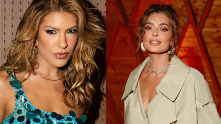 Lore improted brightened on Juliana Paes like a queen drum in Viradouro
