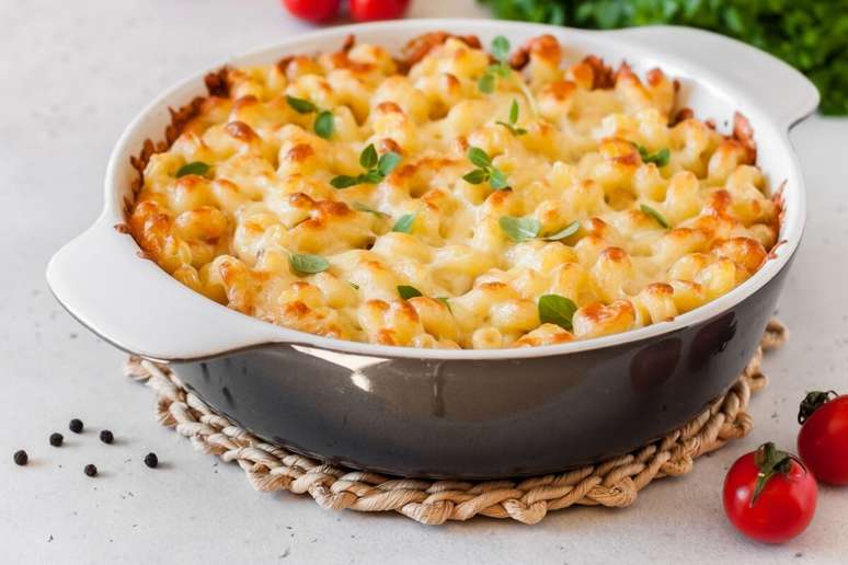 Macarr&atilde;o gratinado 