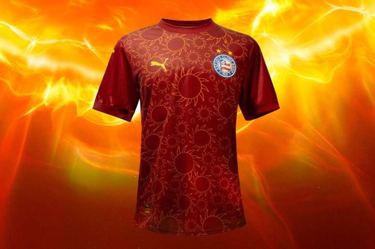 Imagens do novo terceiro uniforme do Bahia -