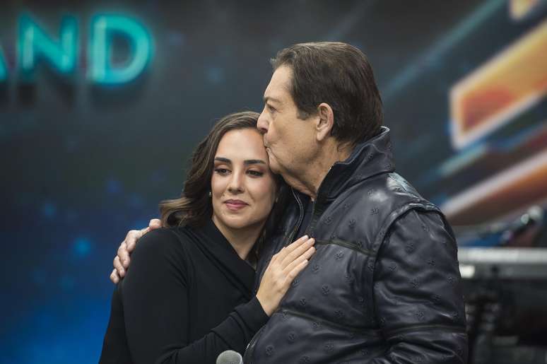 Faustão com a filha Lara