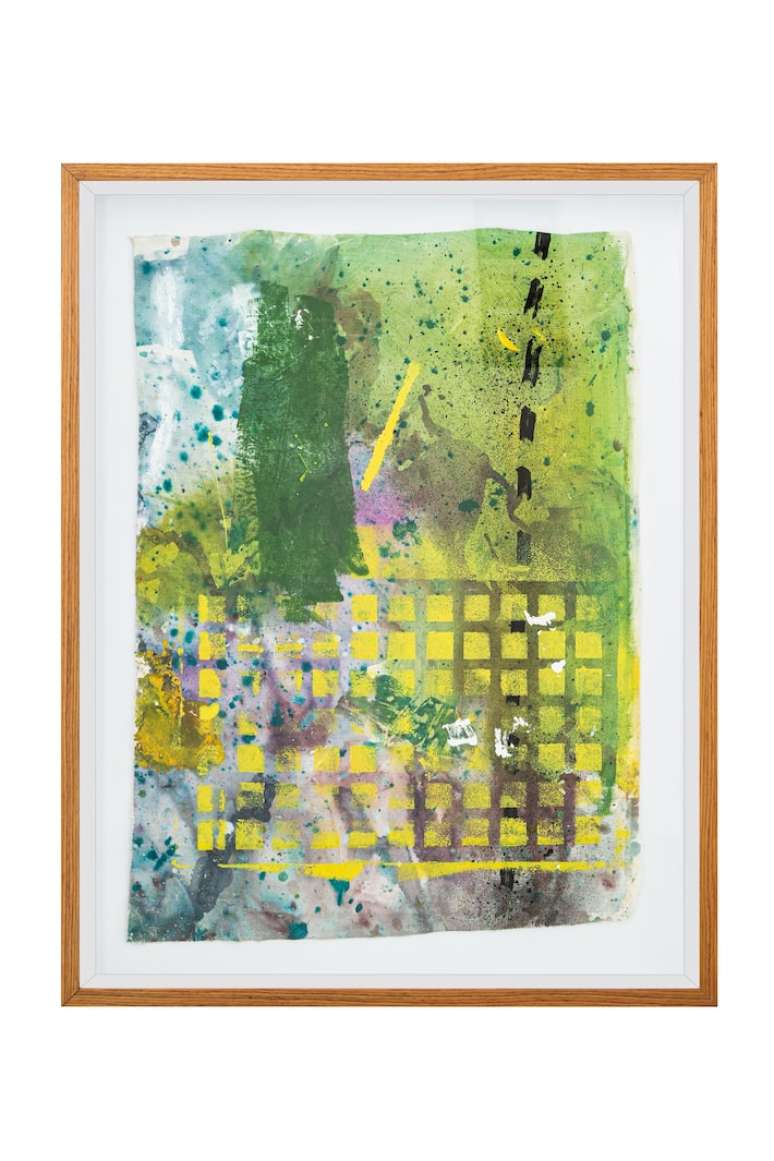 Obra de Viviana Ximenes presente na exposi&ccedil;&atilde;o 'Tudo que Cabe num Instante', em seu Ateli&ecirc; Casa Um.