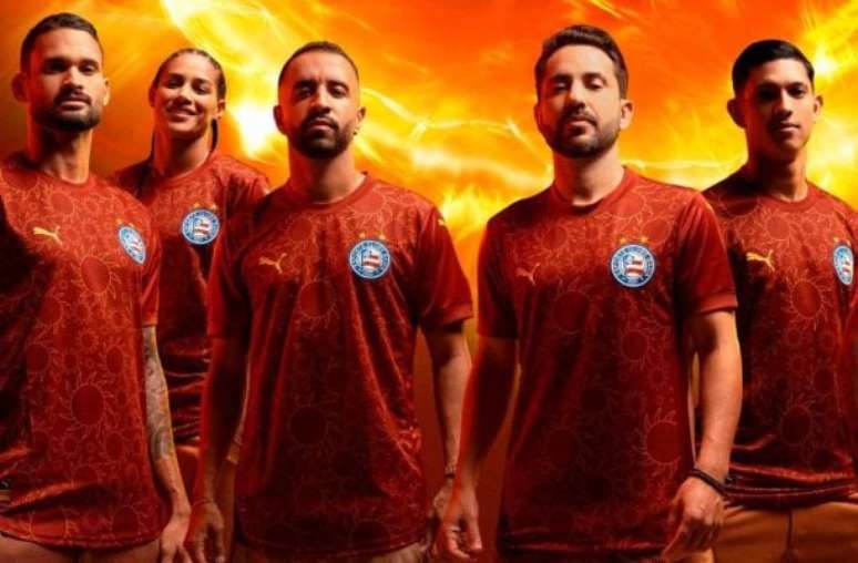 Imagens do novo terceiro uniforme do Bahia -