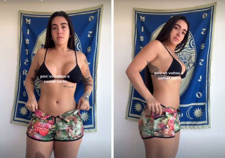 The former BBB Giovanna Lima surprises showing the body after the change in the diet