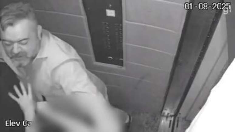 Empres&aacute;rio Cleber L&uacute;cio Borges espanca mulher dentro de elevador no Distrito Federal