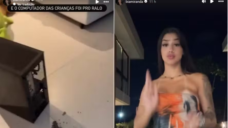 Bia Miranda makes dance after showing a house that has undergone the research and seizure of the police
