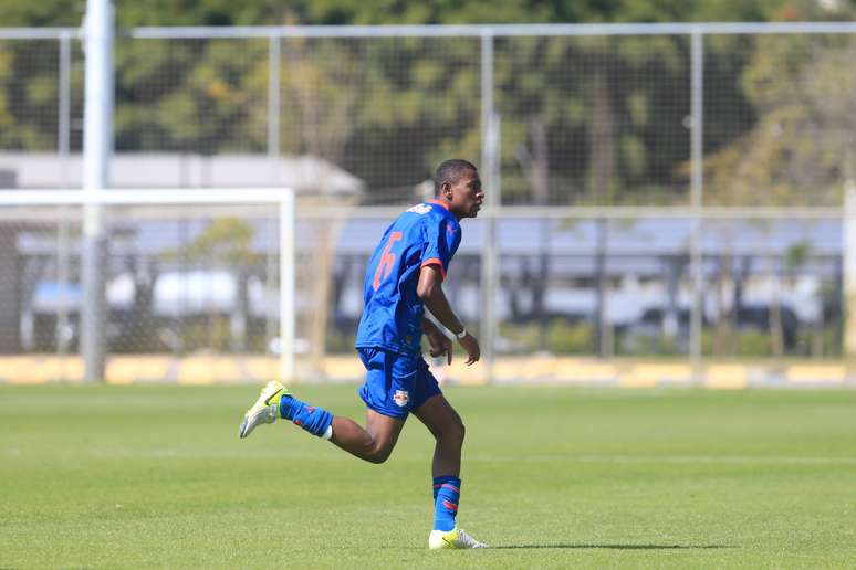 Kevin Jacaré, jogador do time sub-17 do Red Bull Bragantino. 