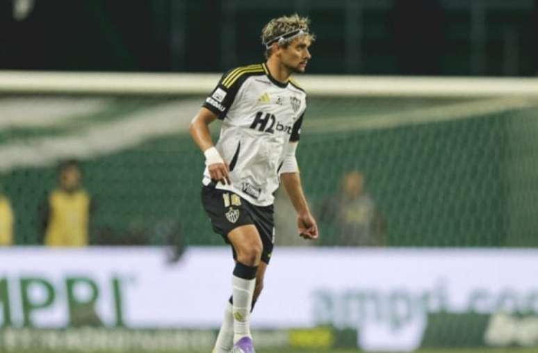 Scarpa em partida contra o Flamengo&nbsp;