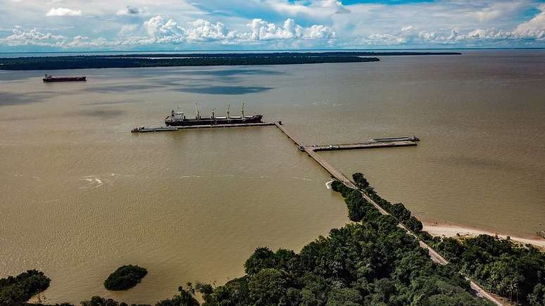 Porto de Outeiro est&aacute; em obras para receber os navios cruzeiros que hospedar&atilde;o negociadores da COP30