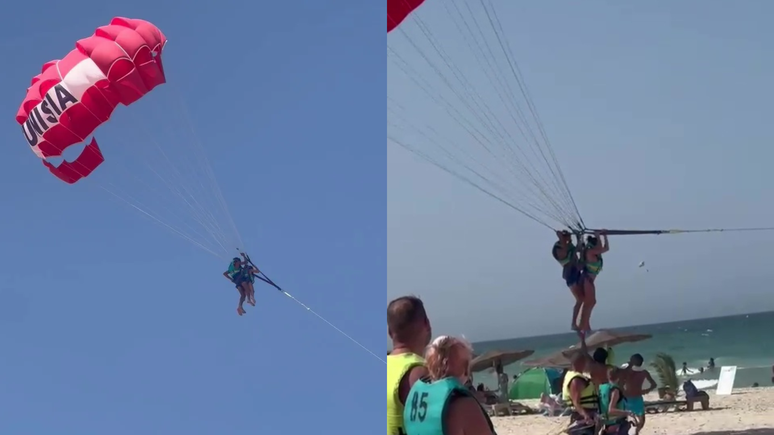 Turista inglesa denuncia ass&eacute;dio em voo de paraquedas