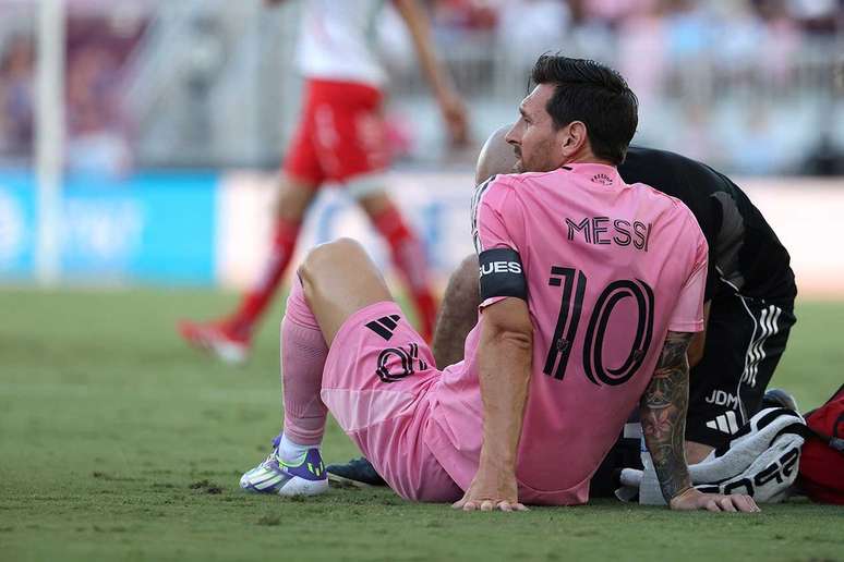Lionel Messi se machucou no &uacute;ltimo dia 2 de agosto, em duelo da Leagues Cup &ndash;