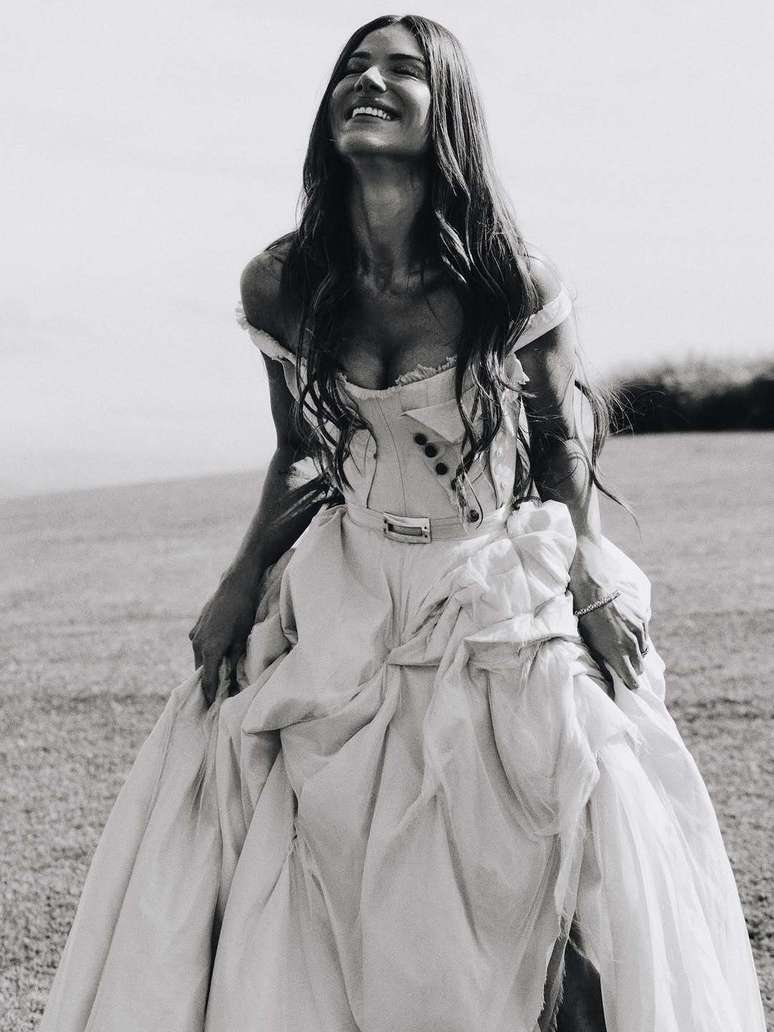 Giovanna Ewbank wore a dress from the designer Turka Dilara Findikoglu
