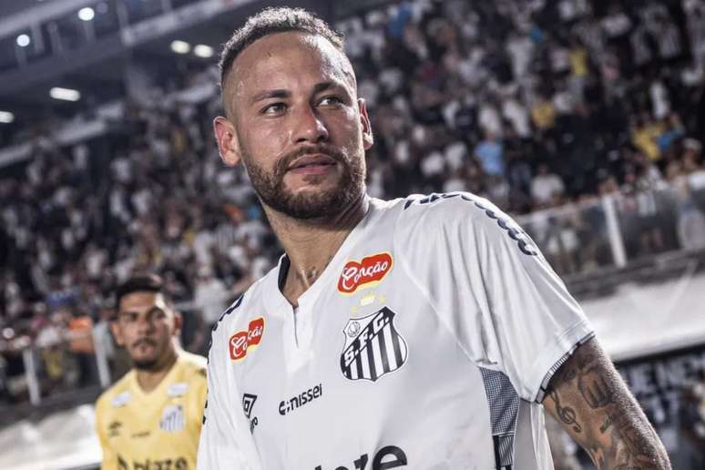 Neymar em ação pelo Santos