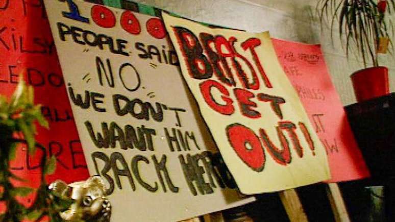 Haney ganhou fama da noite para o dia quando conseguiu expulsar um criminoso sexual condenado por abuso infantil do conjunto habitacional de Raploch