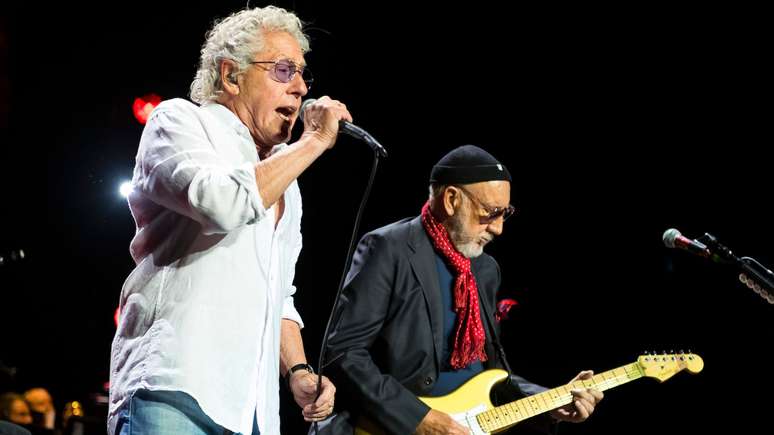 Roger Daltrey e Pete Townshend, do The Who, em 2023 -
