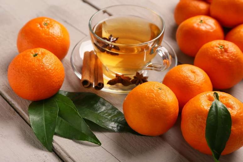 Ch&aacute; de tangerina com anis-estrelado e canela 