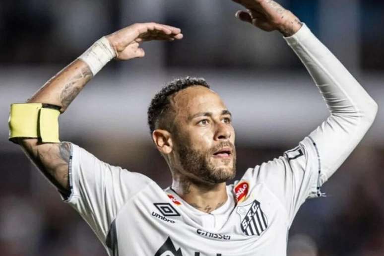 Neymar em ação pelo Santos