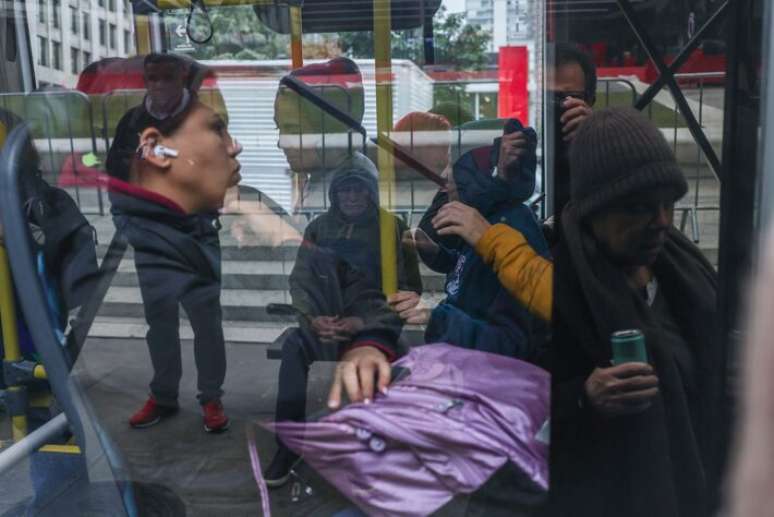 Registro de dia bastante frio em São Paulo.