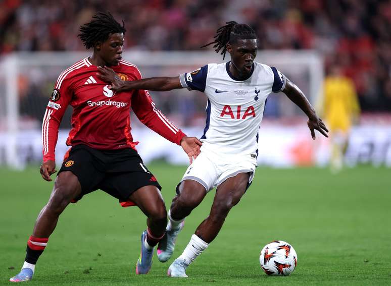 Bissouma durante a final da &uacute;ltima Liga Europa 