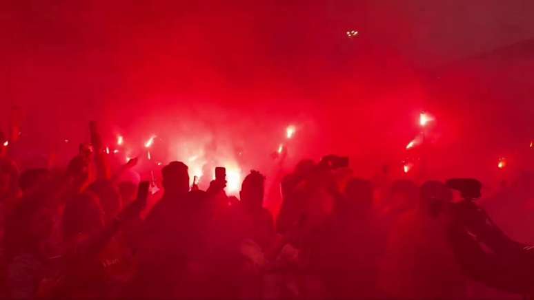 Torcida fez um &lsquo;inferno&rsquo; para animar os jogadores do Inter &ndash;