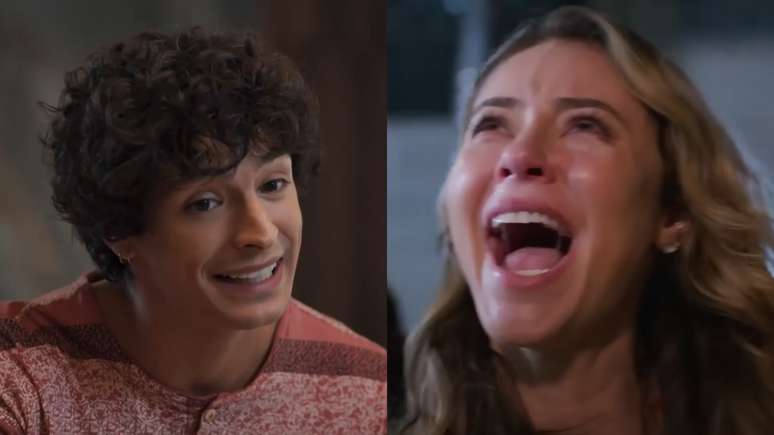 Tiago (Pedro Waddington) e Heleninha (Paolla Oliveira) de Vale Tudo