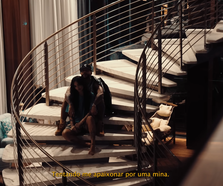 Memphis e Andreza juntos no clipe musical São Paulo Freestyle 