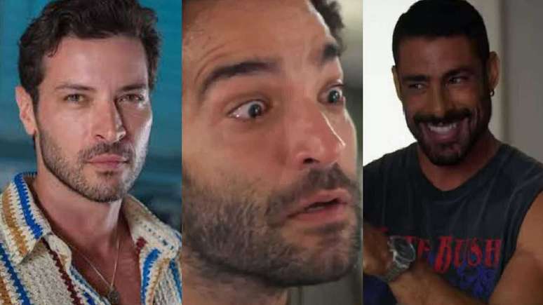 Walter (Leandro Lima), Afonso (Humberto Carrão) e César (Cauã R