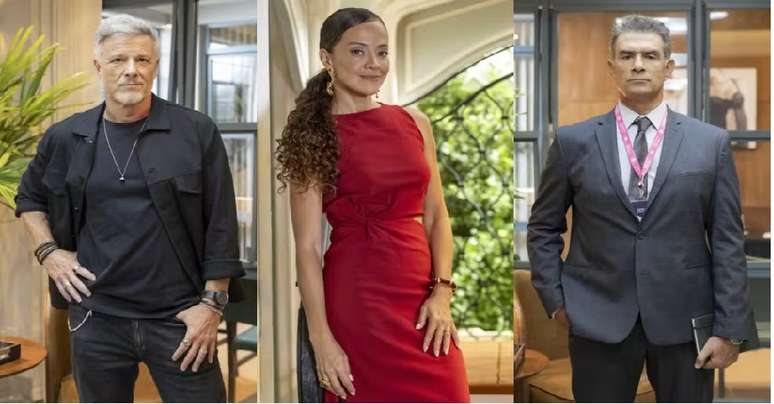 Jaques (Marcello Novaes), Tânia (Aline Borges), Ricardo (Marcos pasquim)