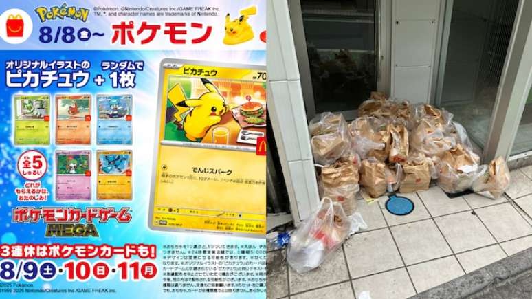 No Japão, parceria entre McDonald's e Pokémon causa desperdício de comida