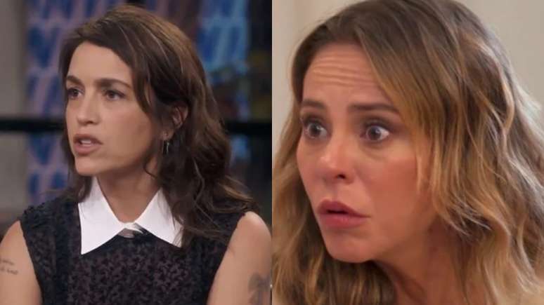 Manuela Dias, autora de Vale Tudo, e Heleninha (Paolla Oliveira)