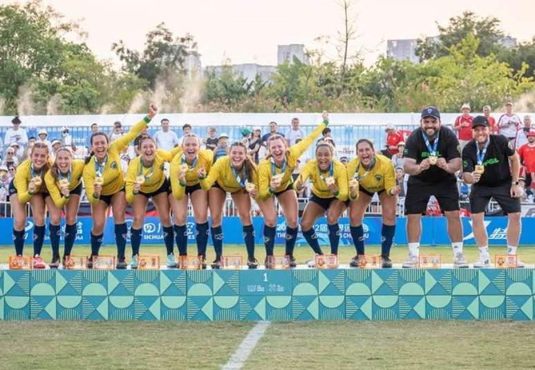 Equipe brasileira campe&atilde; de punhobol nos Jogos Mundiais na China