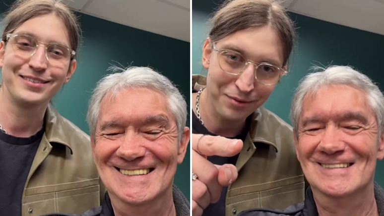 Seginho publicou um vídeo ao lado de Felca em seu Instagram, anunciando o participante para o programa deste sábado