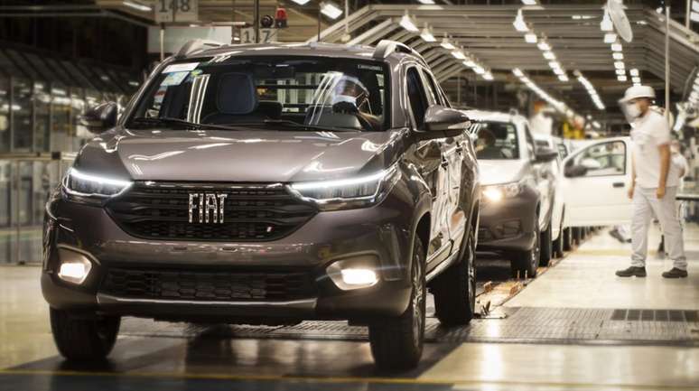 Linha de produção Fiat