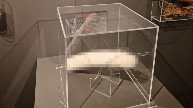 Molde do p&ecirc;nis de Matt Barr exposto em museu na Isl&acirc;ndia