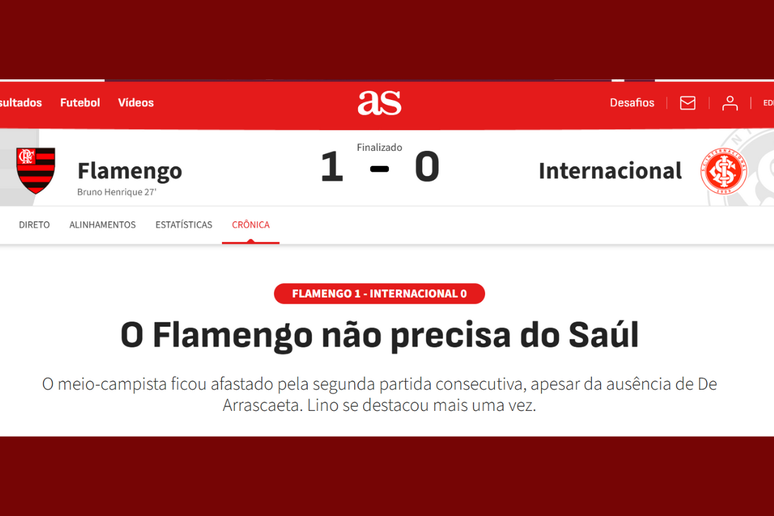 Newspaper as analyzed the red black victory over the