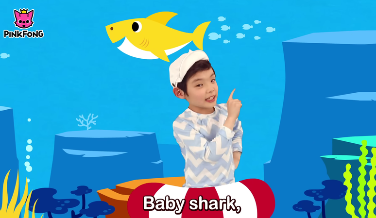Baby Shark, vídeo da produtora sul-coreana Pinkfong, com canção infantil