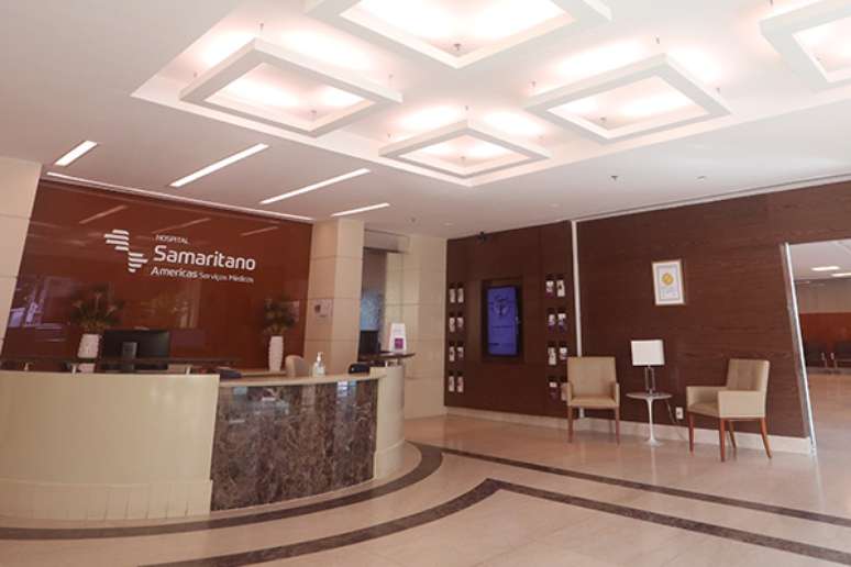 Recepção do Hospital Samaritano de Botafogo