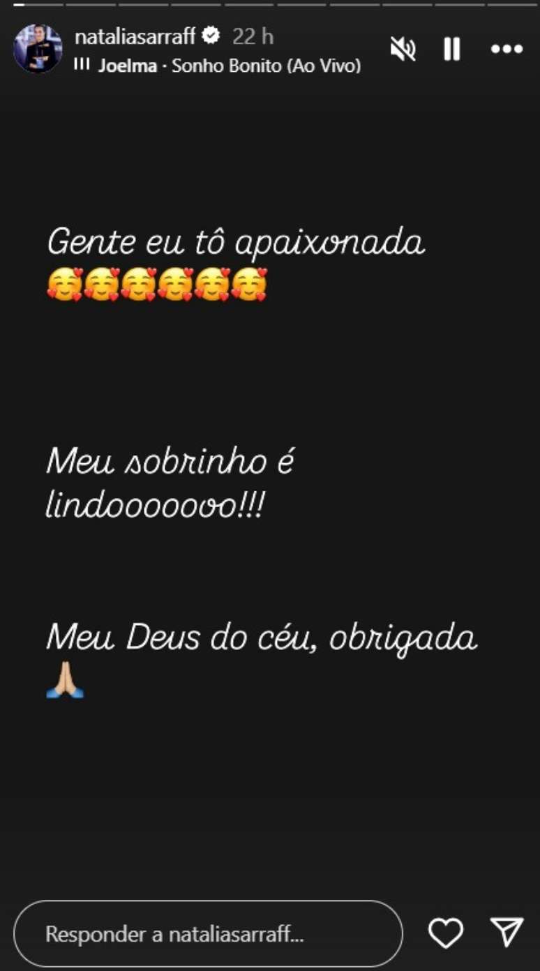 Postt Natália Sarraff (Reprodução/Instagram)
