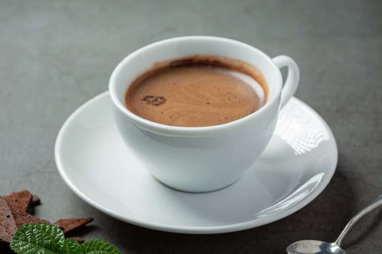 Chocolate quente proteico 