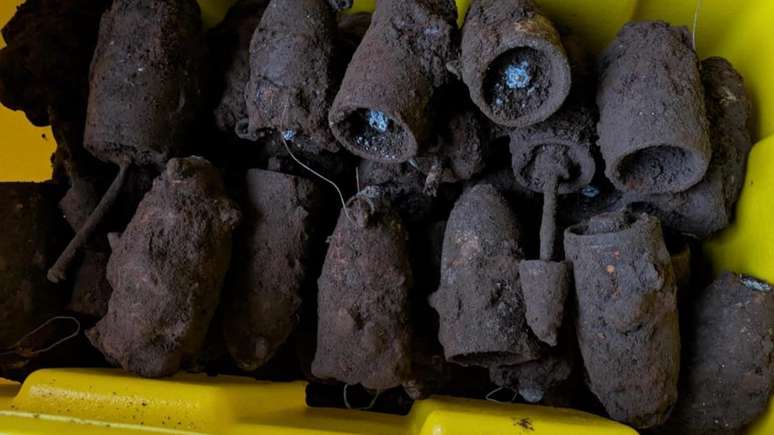 Os 177 artefatos foram removidos, e n&atilde;o est&atilde;o mais escondidos sob os balan&ccedil;os do Scotts Park