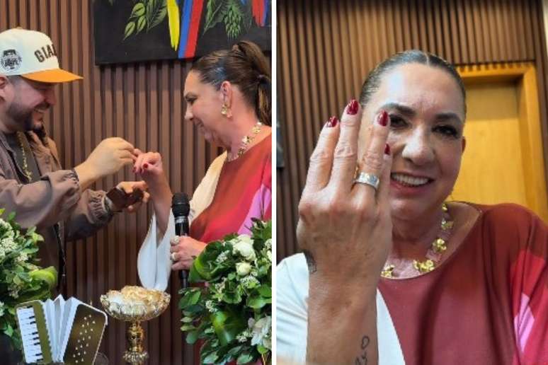 Danilo e Margareth oficializam relacionamento em festa