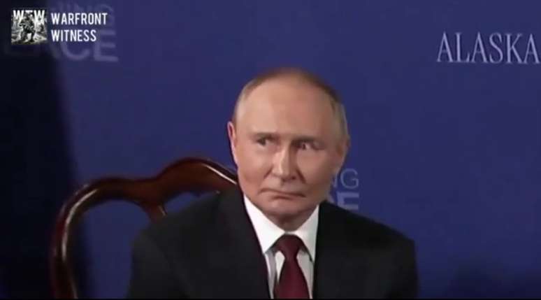 Putin chamou atenção pela expressão de assustado