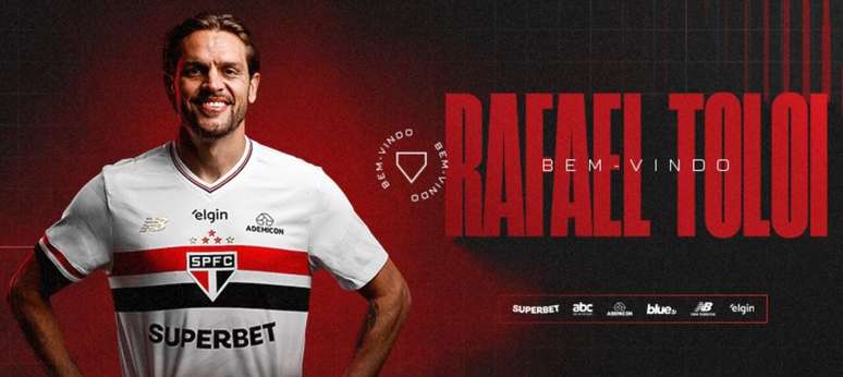 Rafael Tolói está de volta ao SPFC –