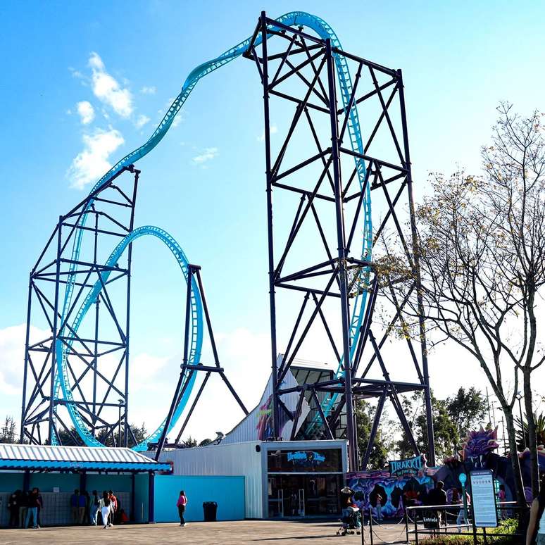 Drakko, no parque Salitre Mágico, na Colômbia 