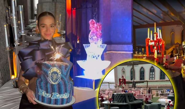 Spoiler of the Decoration of the Bruna Marquezine Festival on the tax island: ice, shades of light pink and luxurious chandeliers; See the photos