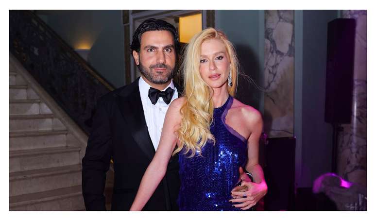 Sem crise! Marina Ruy Barbosa e o noivo, o empresário Abdul Fares, curtem festa de 33 anos da filha de Glória Pires.